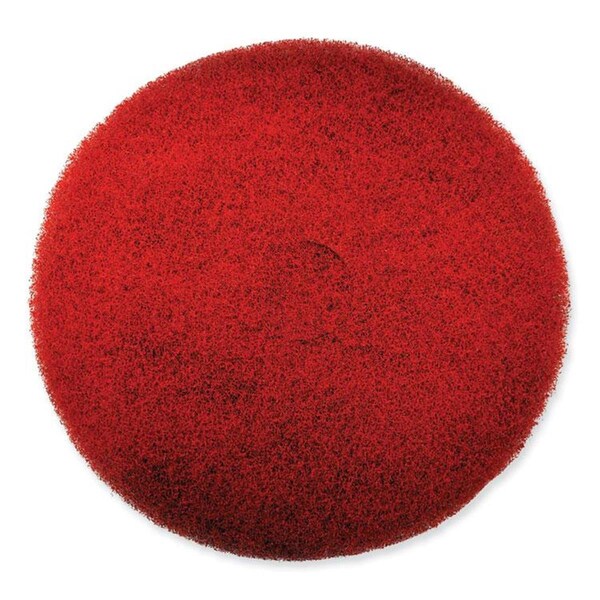 Sc Johnson Ez Care Heavy Duty Scrub Pad - 13 in. Dia. - Red & Gray, 5PK SJN311174 - main